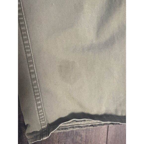 Old Navy Cargo Pants Y2K  Mens Olive VTG Wide Relaxed Skater 36”x28”  Distressed - Picture 8 of 9